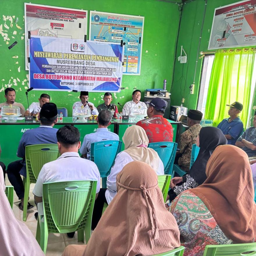 Musrembang Desa Bottopenno Tahun 2025: Warga Antusias Membahas Prioritas Pembangunan