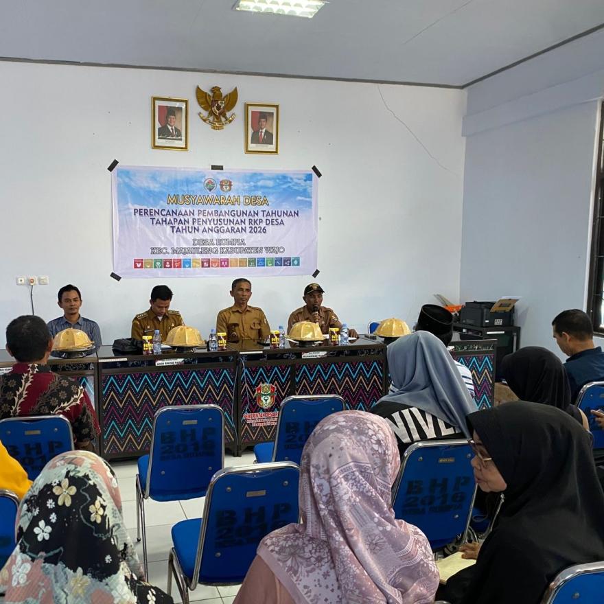 Musyawarah Desa Perencanaan Pembangunan Tahunan Tahapan Penyusunan RKP Desa Rumpia Tahun 2025
