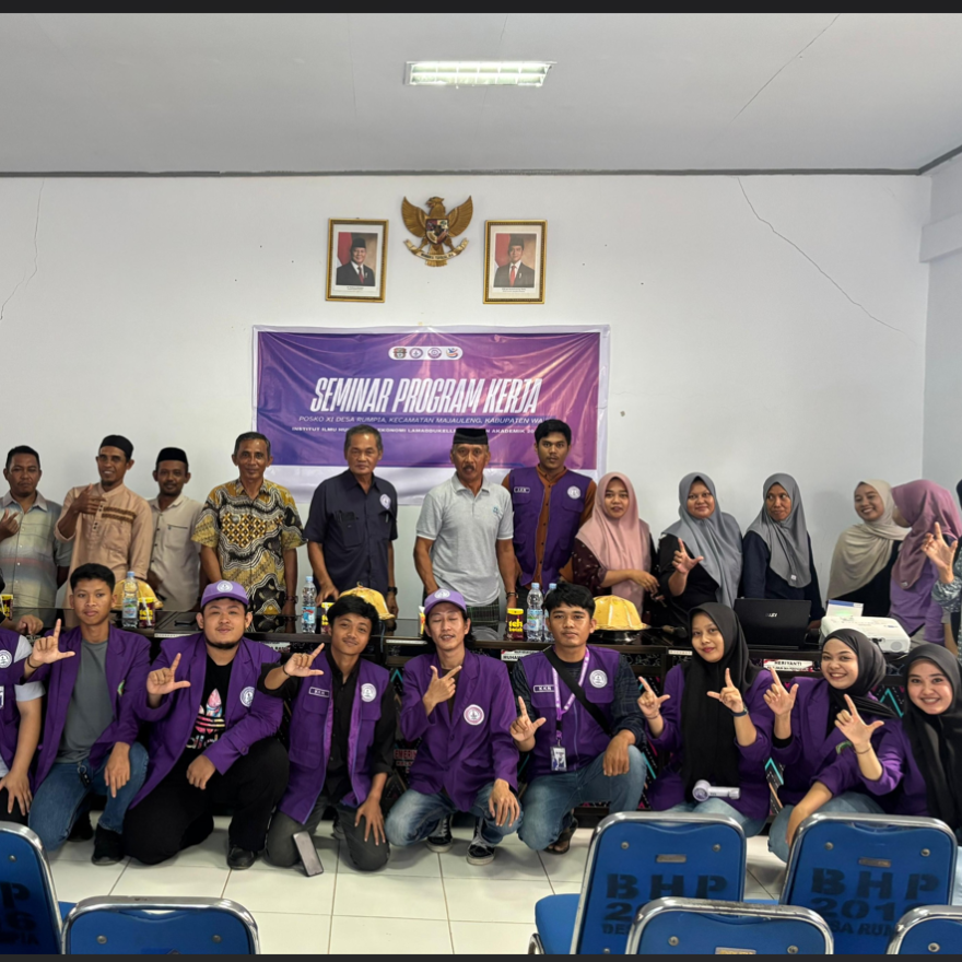 Penerimaan dan Seminar Program Kerja Mahasiswa KKN Institut Lamaddukkelleng